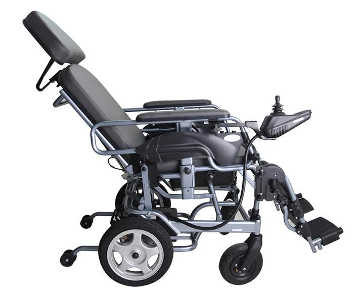 互邦高靠背全躺 电动轮椅HBLD2-D带坐便老人代步车小轮便携 
