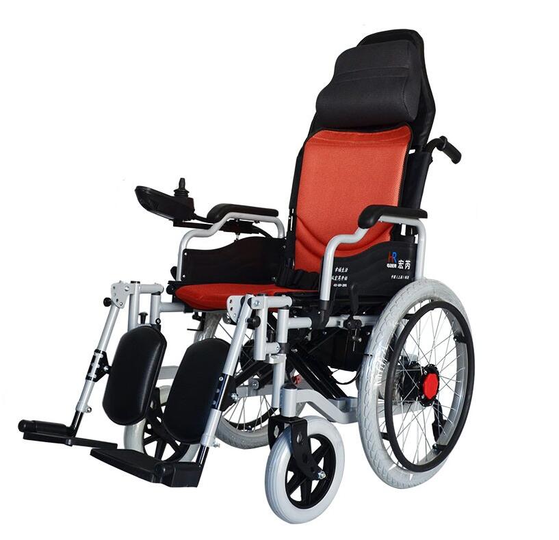 宏芮HR-5400A 高背电动轮椅 老年电动代步车 